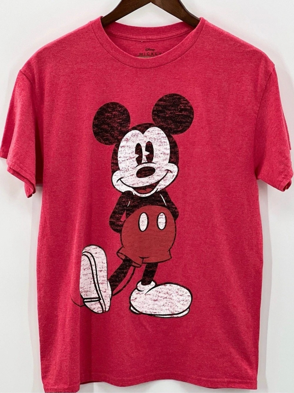 509 Disney Mickey Mouse Graphic T-Shirt Pink Size Medium